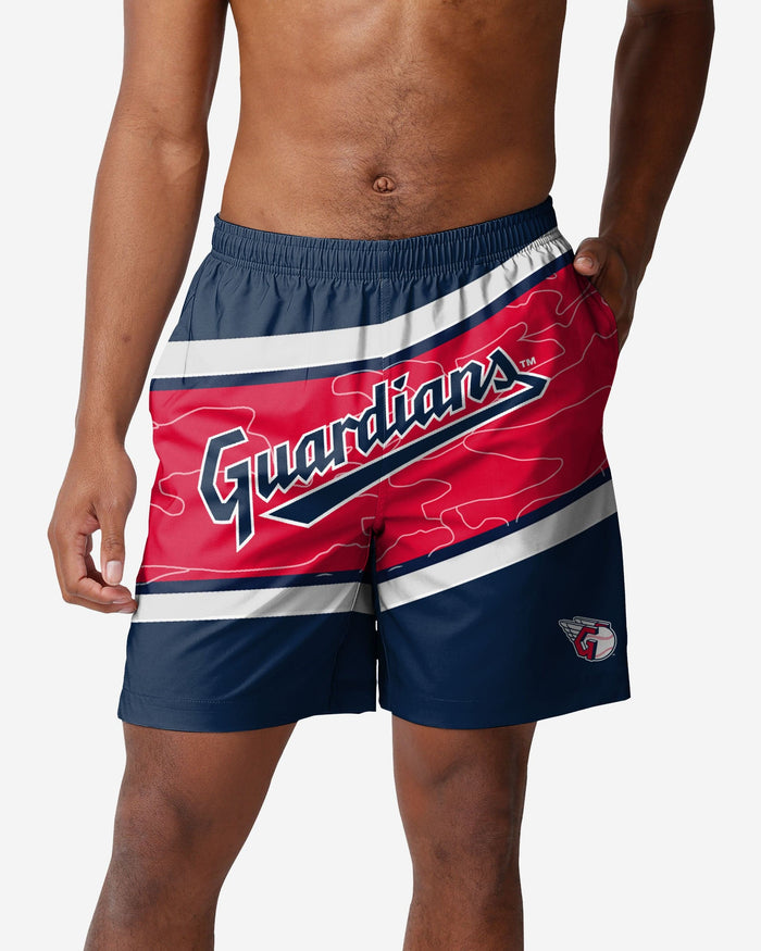 Cleveland Guardians Big Wordmark Swimming Trunks FOCO S - FOCO.com