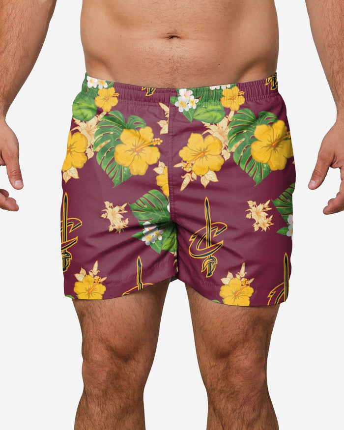 Cleveland Cavaliers Floral Swimming Trunks FOCO S - FOCO.com