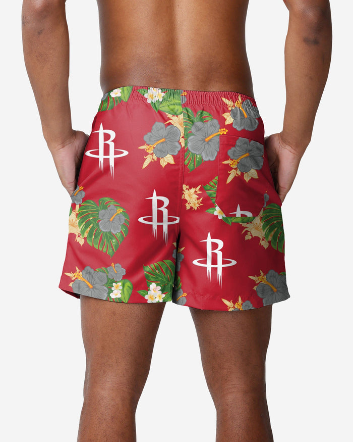 Houston Rockets Floral Swimming Trunks FOCO - FOCO.com