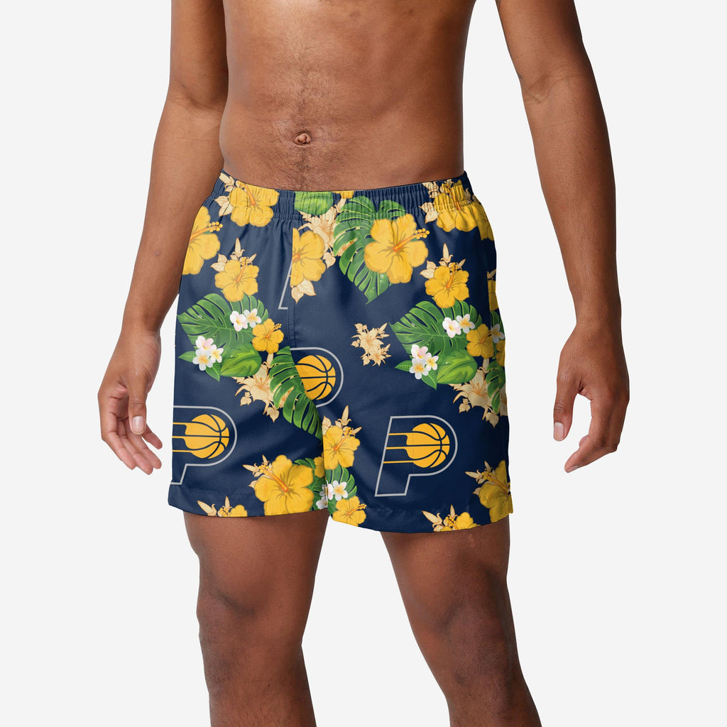 Indiana Pacers Floral Swimming Trunks FOCO S - FOCO.com