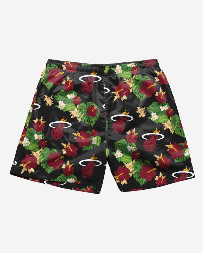 Miami Heat Floral Swimming Trunks FOCO - FOCO.com