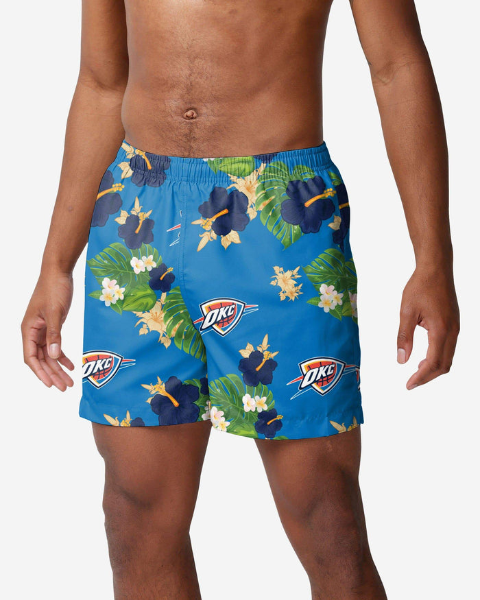 Oklahoma City Thunder Floral Swimming Trunks FOCO S - FOCO.com