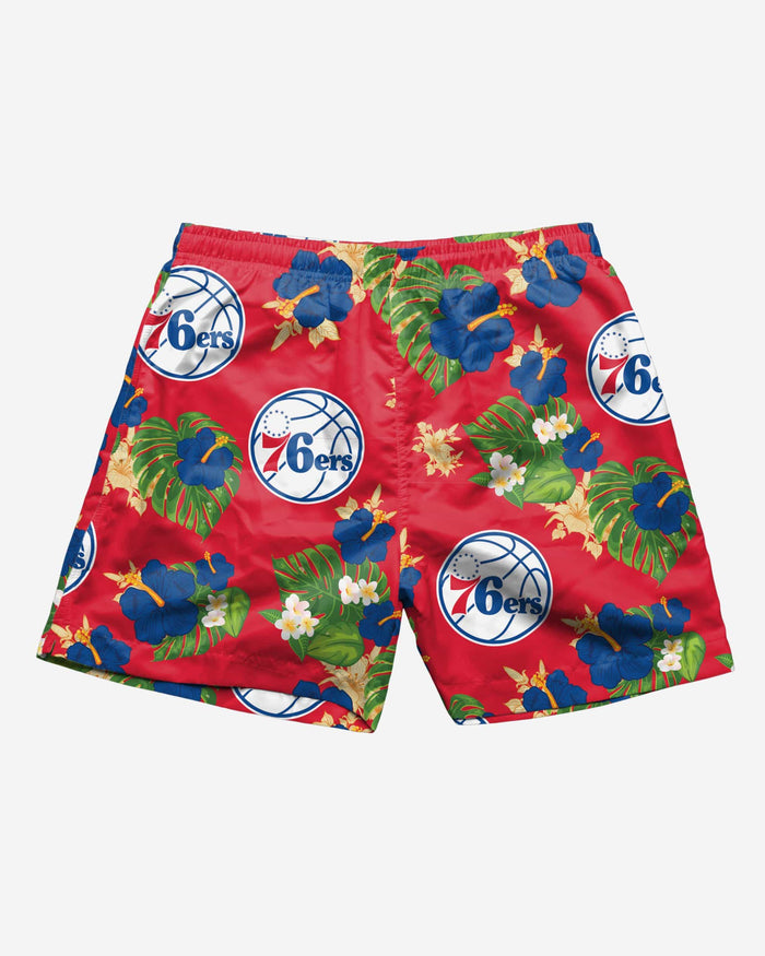 Philadelphia 76ers Floral Swimming Trunks FOCO - FOCO.com