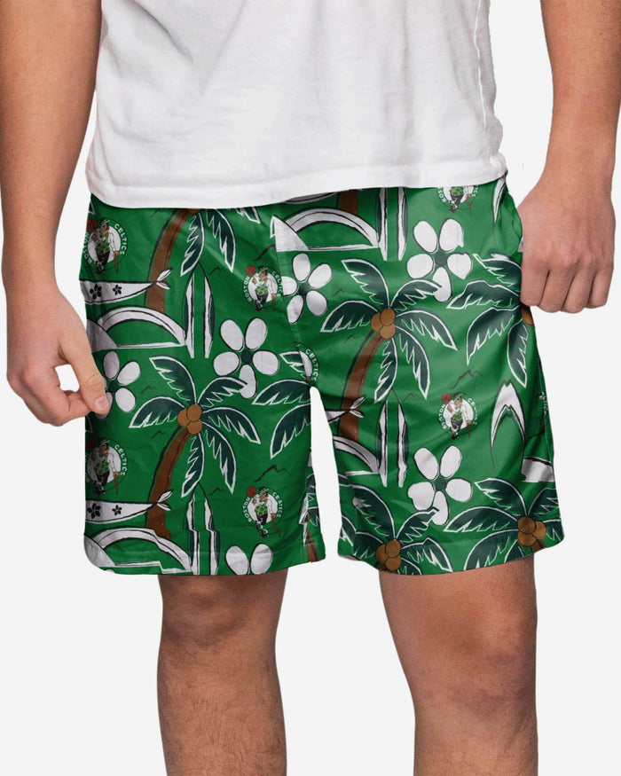 Boston Celtics Tropical Swimming Trunks FOCO S - FOCO.com