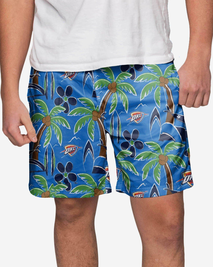 Oklahoma City Thunder Tropical Swimming Trunks FOCO S - FOCO.com