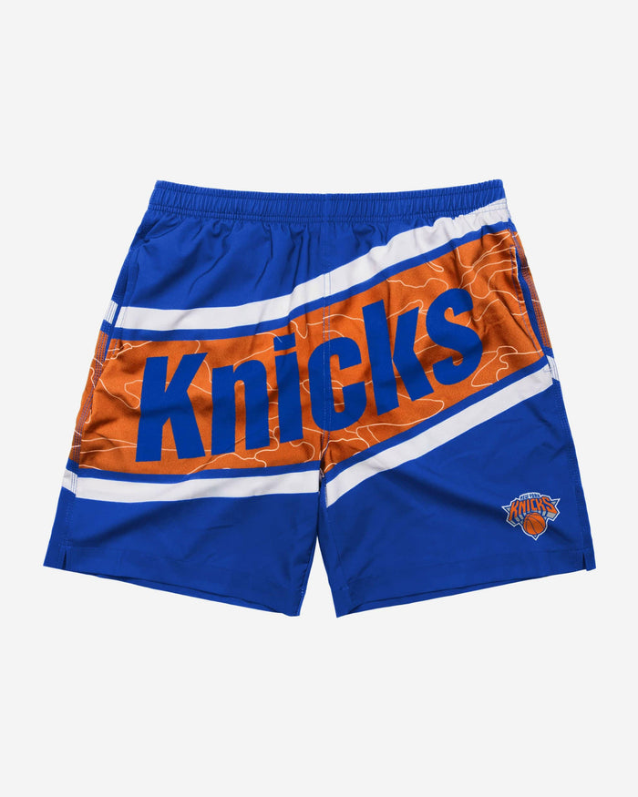 New York Knicks Big Wordmark Swimming Trunks FOCO - FOCO.com