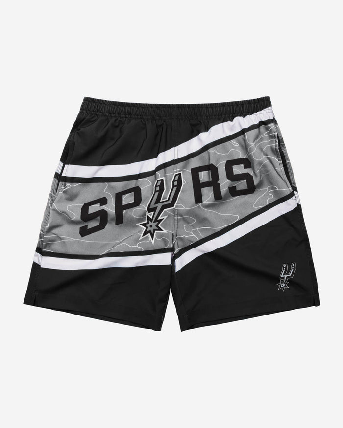 San Antonio Spurs Big Wordmark Swimming Trunks FOCO - FOCO.com