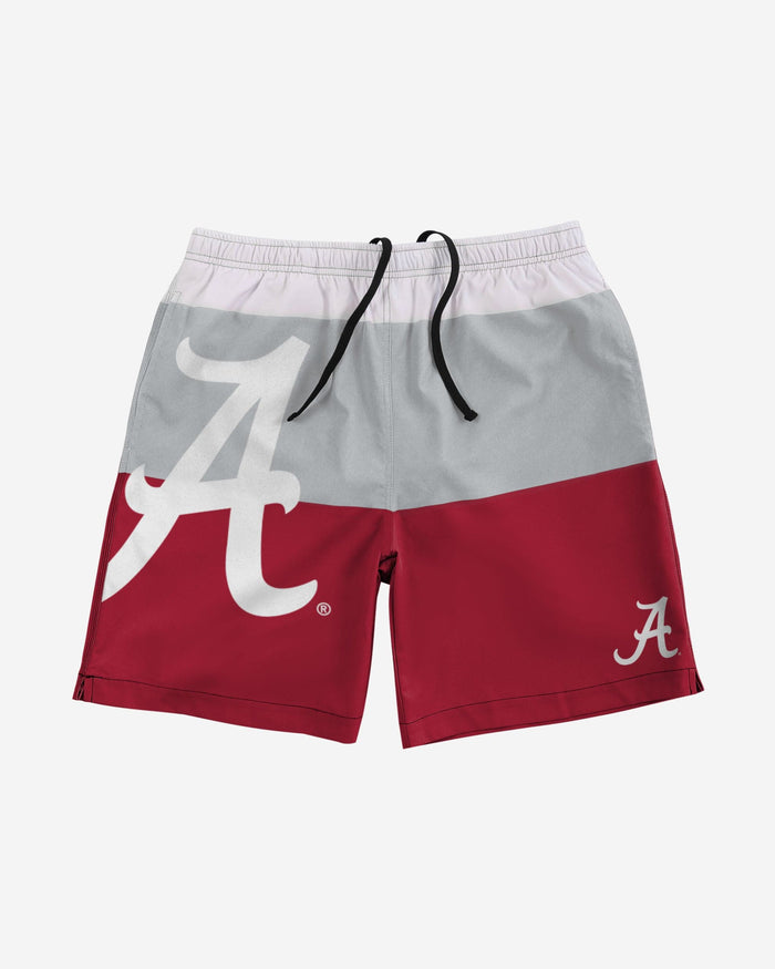 Alabama Crimson Tide 3 Stripe Big Logo Swimming Trunks FOCO - FOCO.com