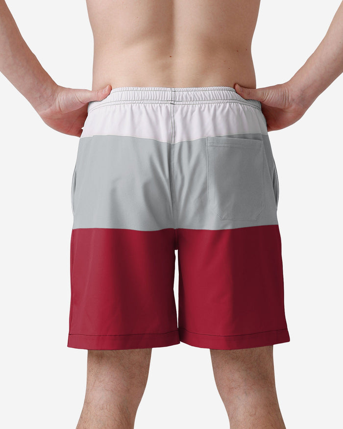 Alabama Crimson Tide 3 Stripe Big Logo Swimming Trunks FOCO - FOCO.com