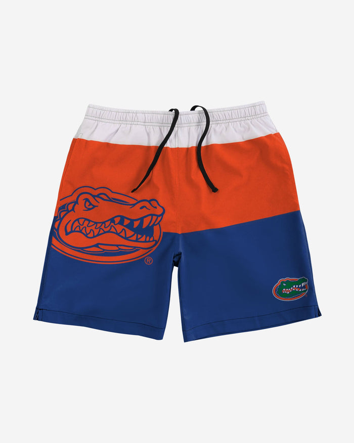 Florida Gators 3 Stripe Big Logo Swimming Trunks FOCO - FOCO.com