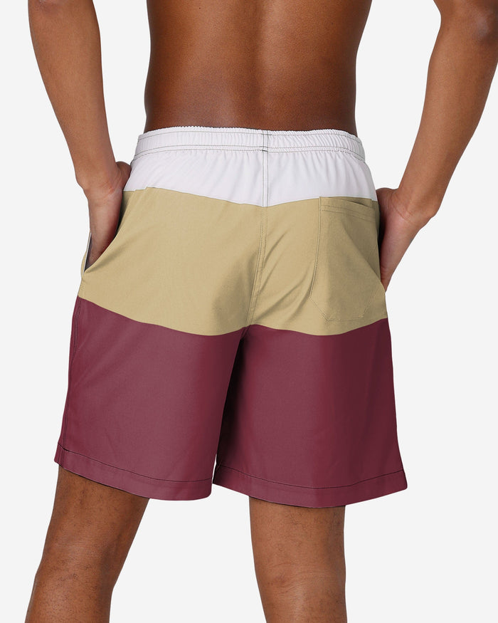 Florida State Seminoles 3 Stripe Big Logo Swimming Trunks FOCO - FOCO.com