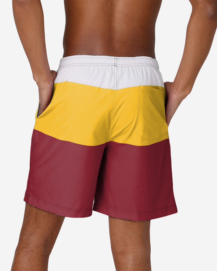 Iowa State Cyclones 3 Stripe Big Logo Swimming Trunks FOCO - FOCO.com