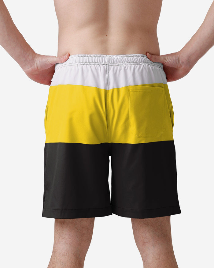 Iowa Hawkeyes 3 Stripe Big Logo Swimming Trunks FOCO - FOCO.com