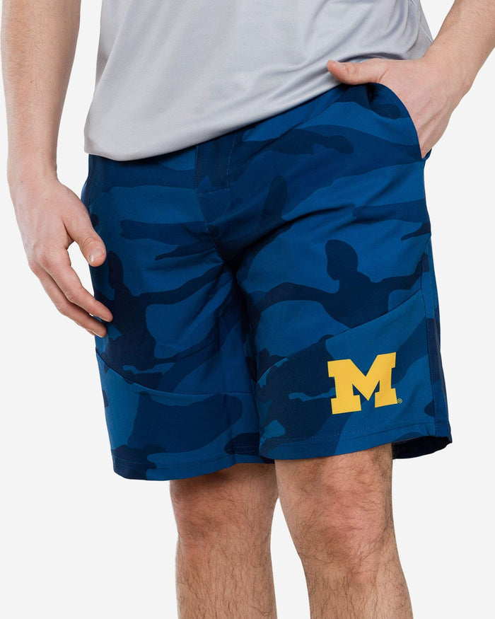 Michigan Wolverines Nightcap Camo Walking Shorts FOCO S - FOCO.com