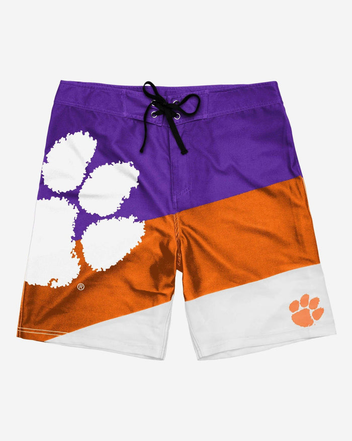 Clemson Tigers Color Dive Boardshorts FOCO - FOCO.com