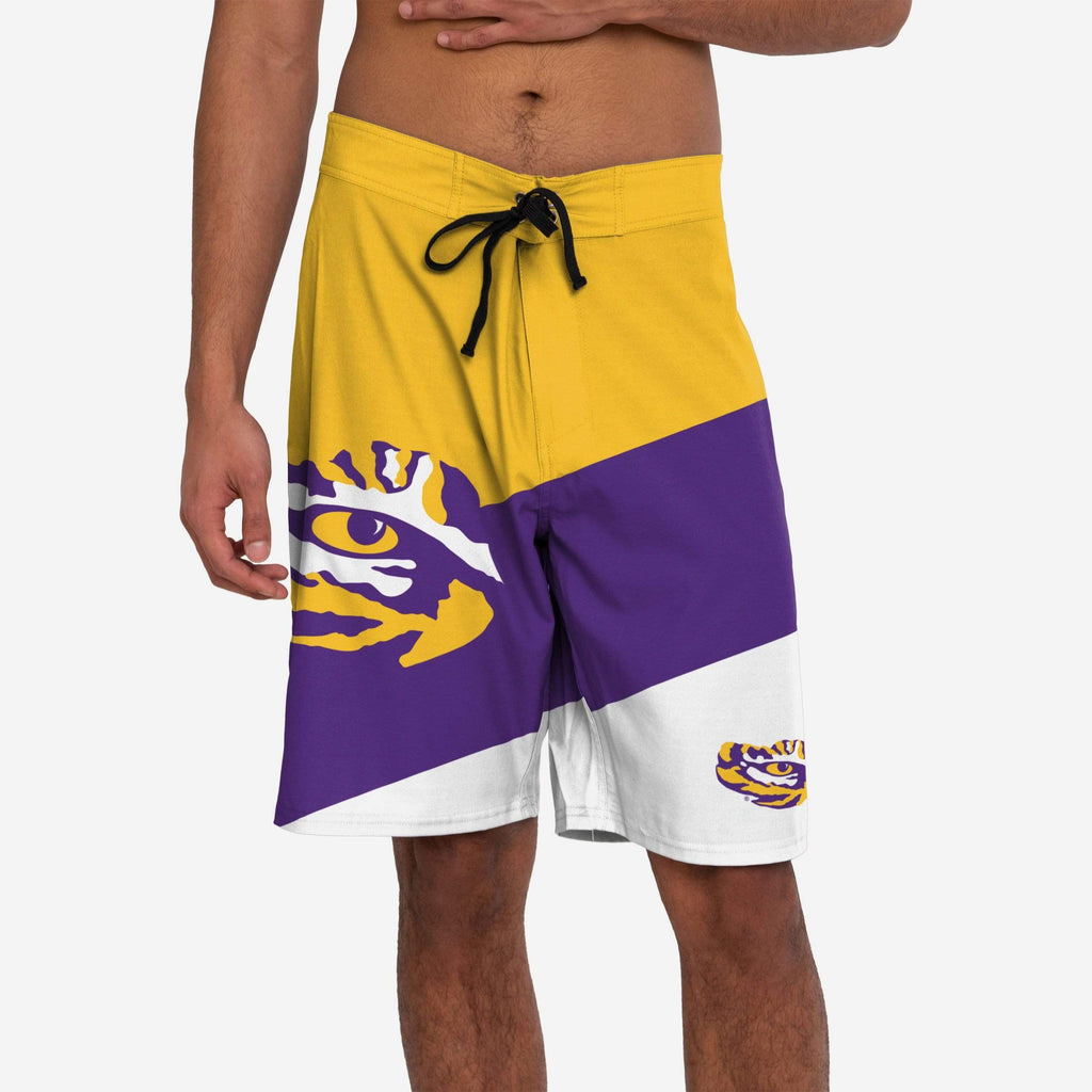 LSU Tigers Color Dive Boardshorts FOCO S - FOCO.com