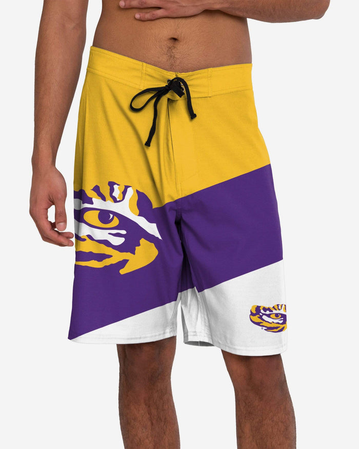 LSU Tigers Color Dive Boardshorts FOCO S - FOCO.com