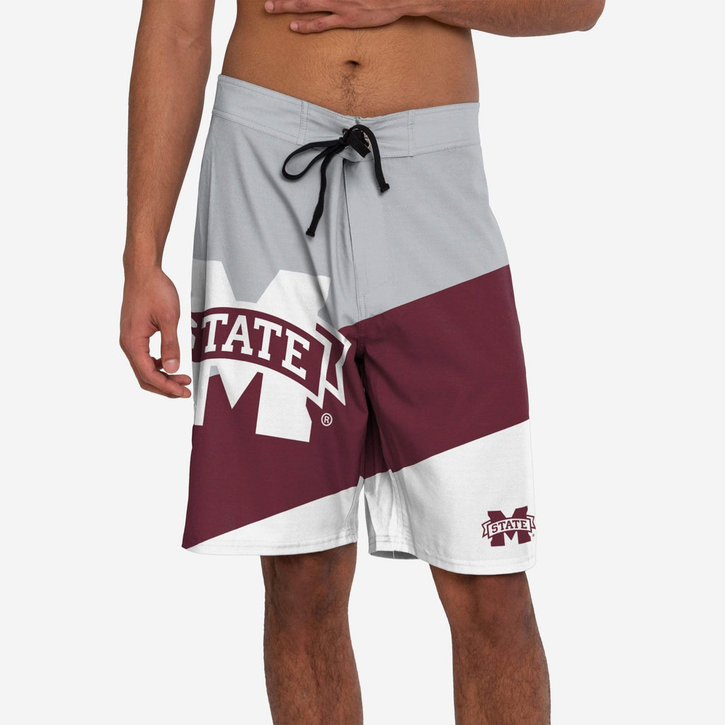 Mississippi State Bulldogs Color Dive Boardshorts FOCO S - FOCO.com