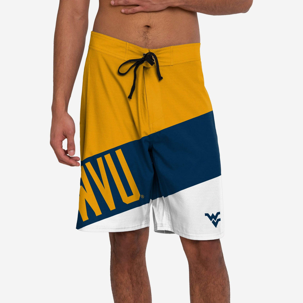 West Virginia Mountaineers Color Dive Boardshorts FOCO S - FOCO.com