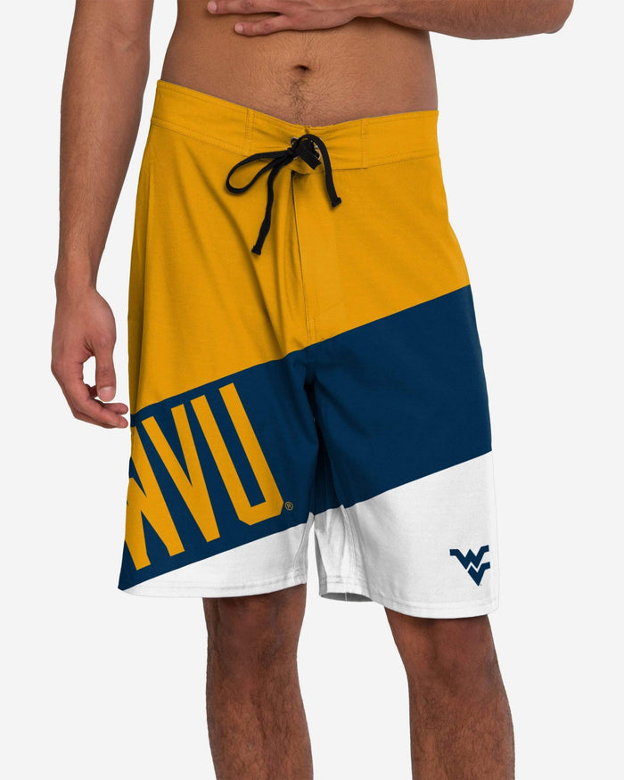 West Virginia Mountaineers Color Dive Boardshorts FOCO S - FOCO.com