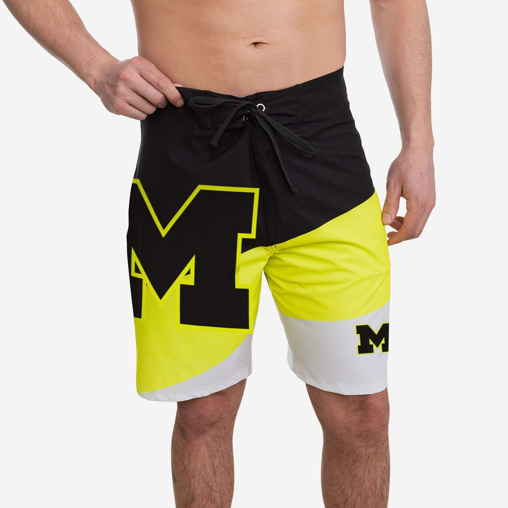 Michigan Wolverines Highlights Boardshorts FOCO S - FOCO.com