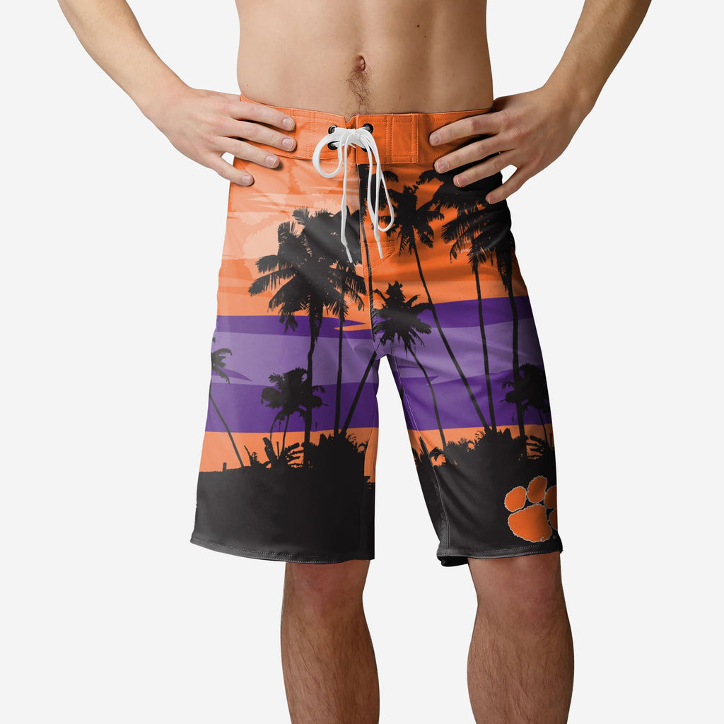 Clemson Tigers Sunset Boardshorts FOCO S - FOCO.com