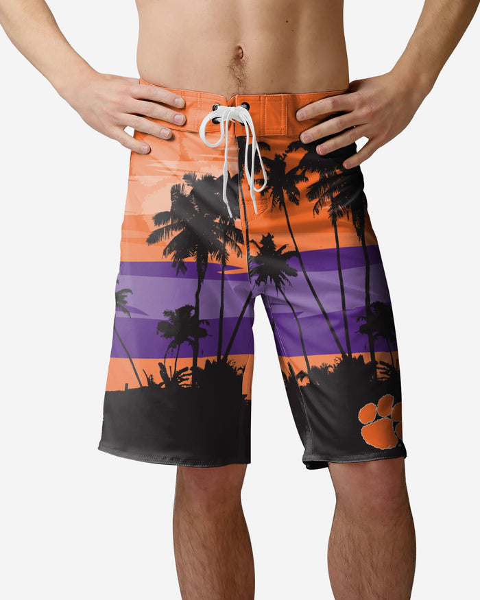 Clemson Tigers Sunset Boardshorts FOCO S - FOCO.com