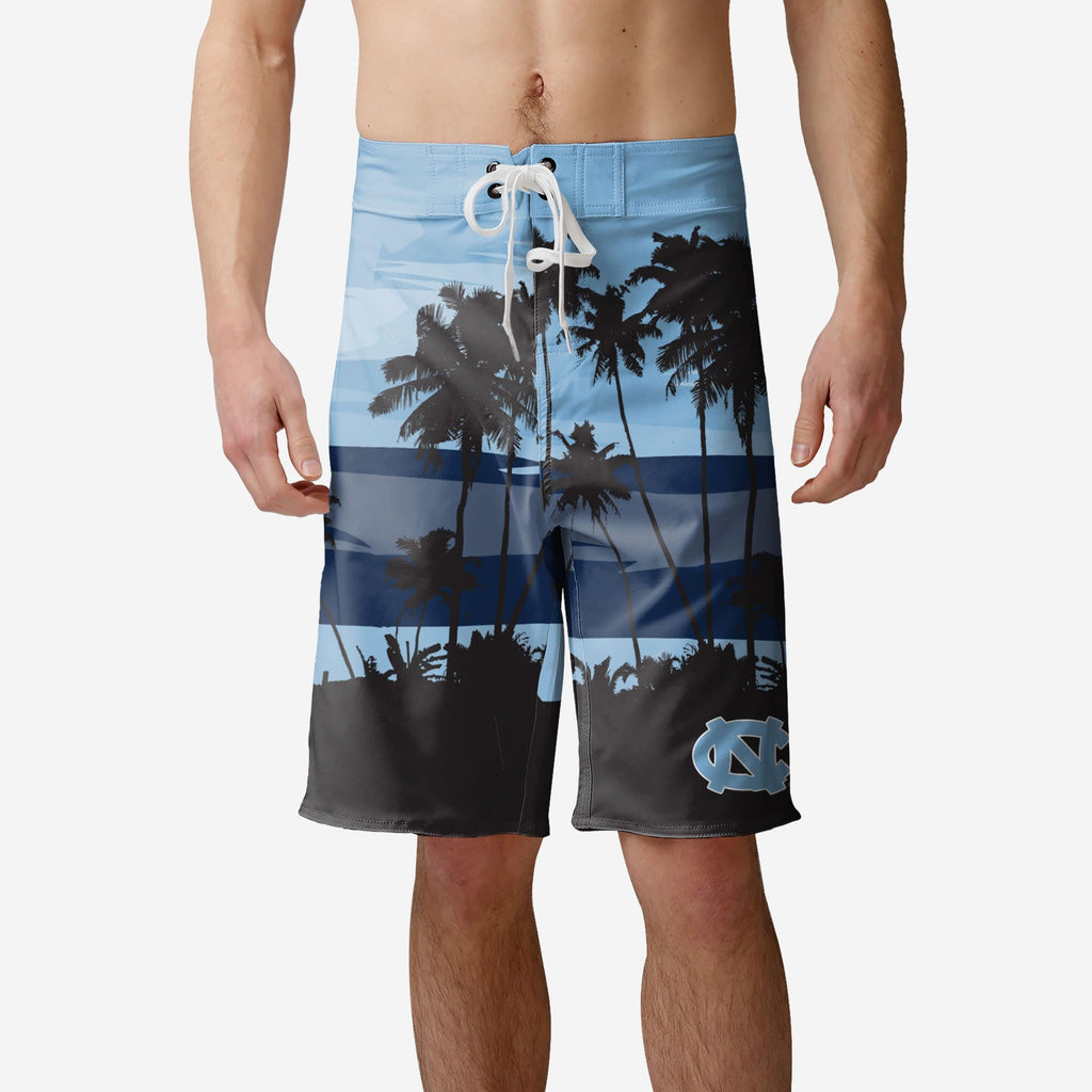 North Carolina Tar Heels Sunset Boardshorts FOCO S - FOCO.com