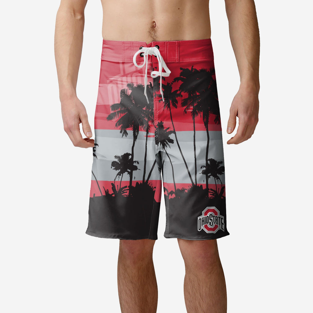 Ohio State Buckeyes Sunset Boardshorts FOCO S - FOCO.com