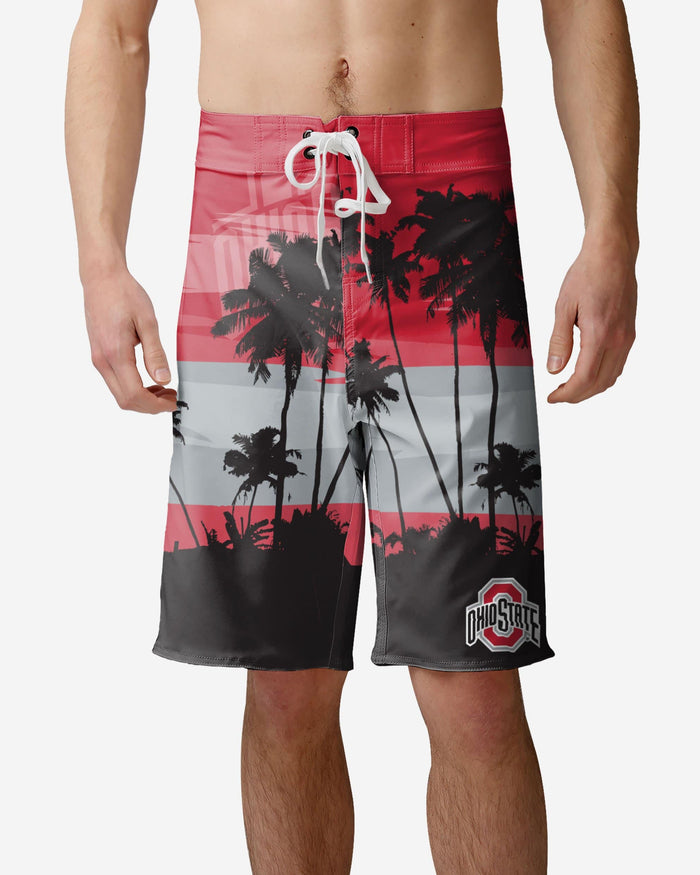 Ohio State Buckeyes Sunset Boardshorts FOCO S - FOCO.com