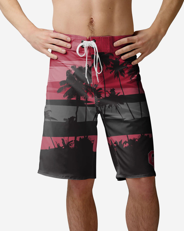 Oklahoma Sooners Sunset Boardshorts FOCO S - FOCO.com