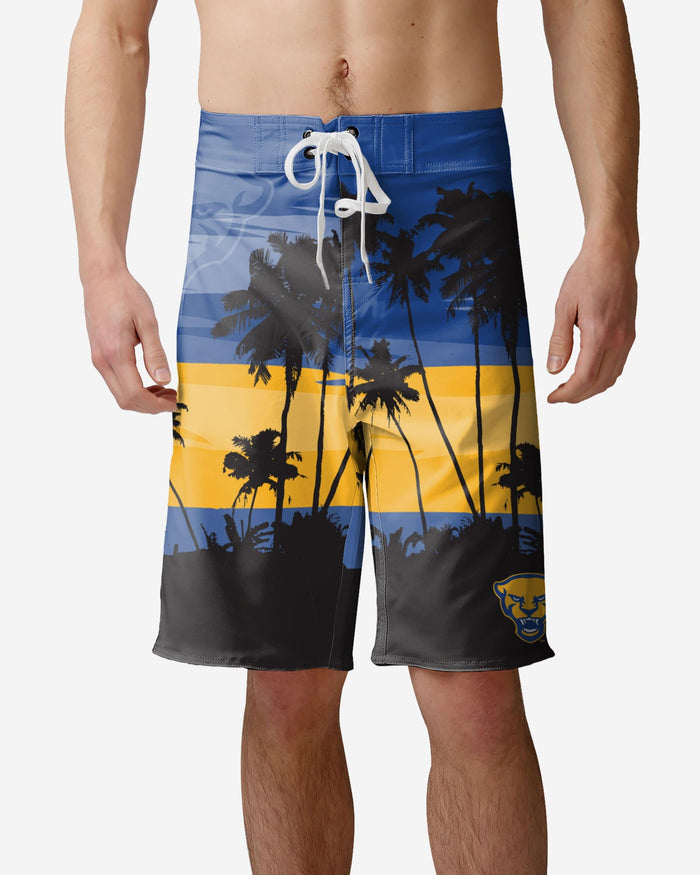 Pittsburgh Panthers Sunset Boardshorts FOCO S - FOCO.com