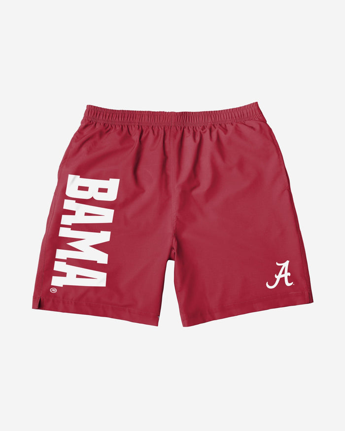 Alabama Crimson Tide Solid Wordmark Traditional Swimming Trunks FOCO - FOCO.com