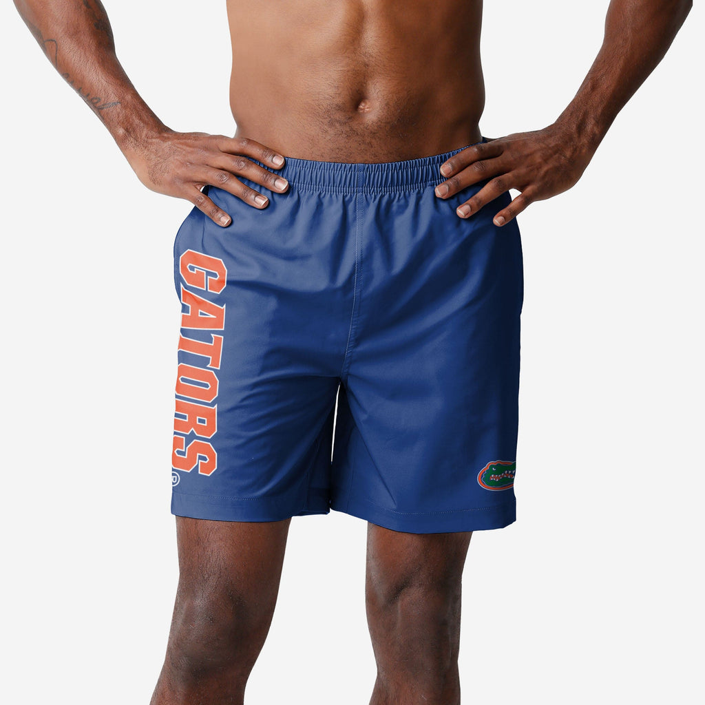 Florida Gators Solid Wordmark Traditional Swimming Trunks FOCO S - FOCO.com