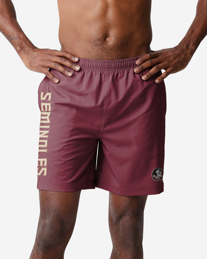 Florida State Seminoles Solid Wordmark Traditional Swimming Trunks FOCO S - FOCO.com