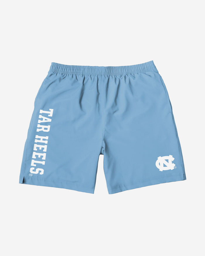 North Carolina Tar Heels Solid Wordmark Traditional Swimming Trunks FOCO - FOCO.com