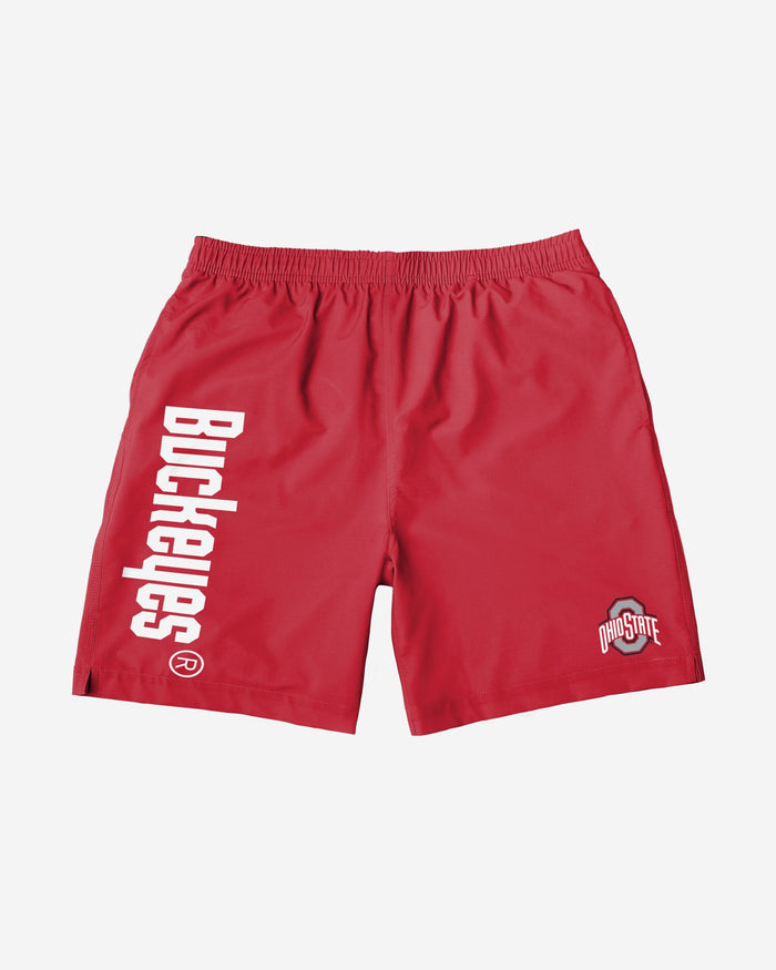 Ohio State Buckeyes Solid Wordmark Traditional Swimming Trunks FOCO - FOCO.com