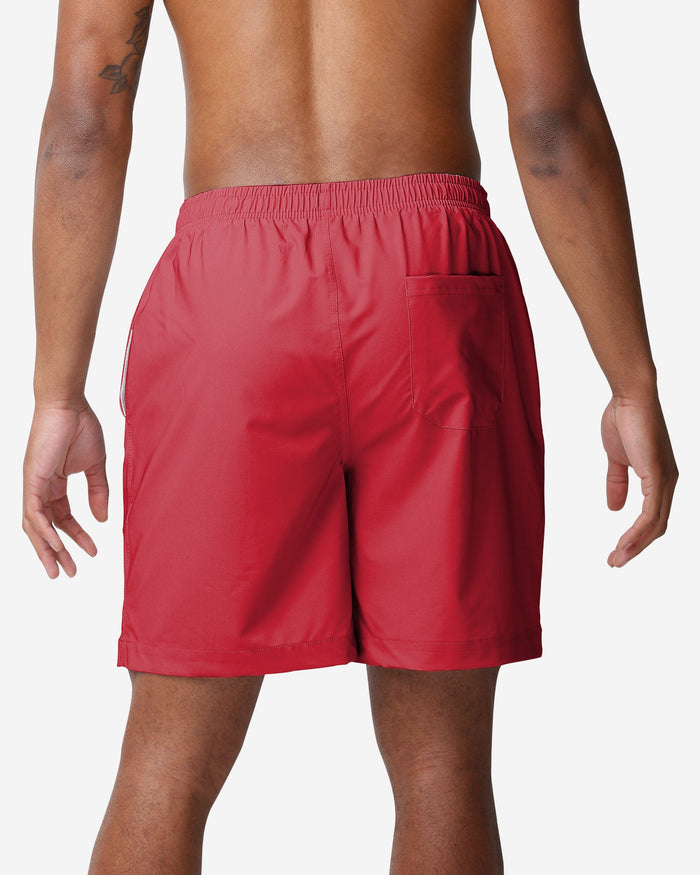 Ohio State Buckeyes Solid Wordmark Traditional Swimming Trunks FOCO - FOCO.com