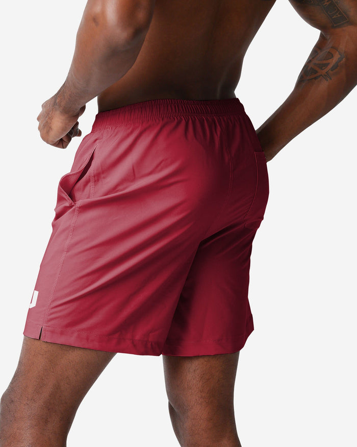 Oklahoma Sooners Solid Wordmark Traditional Swimming Trunks FOCO - FOCO.com