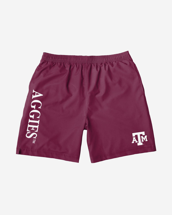 Texas A&M Aggies Solid Wordmark Traditional Swimming Trunks FOCO - FOCO.com