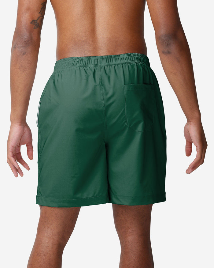 Miami Hurricanes Solid Wordmark Traditional Swimming Trunks FOCO - FOCO.com