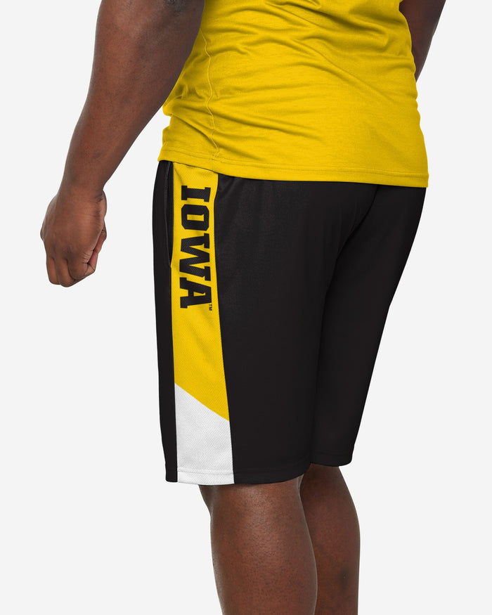 Iowa Hawkeyes Side Stripe Training Shorts FOCO - FOCO.com