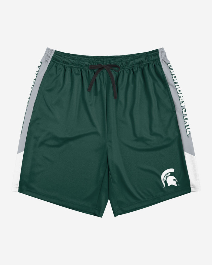 Michigan State Spartans Side Stripe Training Shorts FOCO - FOCO.com