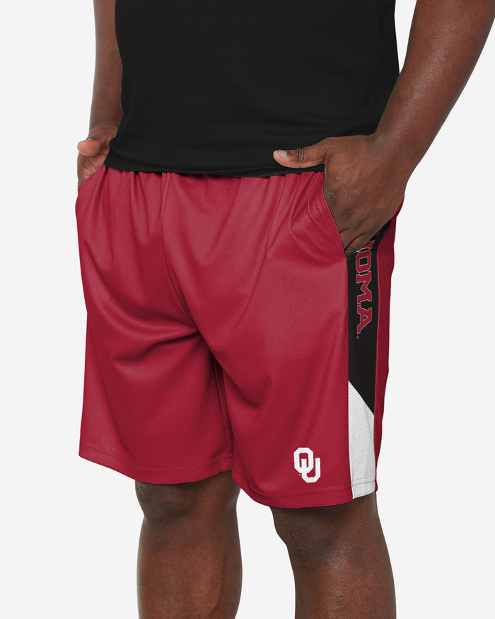 Oklahoma Sooners Side Stripe Training Shorts FOCO S - FOCO.com