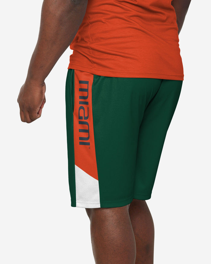 Miami Hurricanes Side Stripe Training Shorts FOCO - FOCO.com