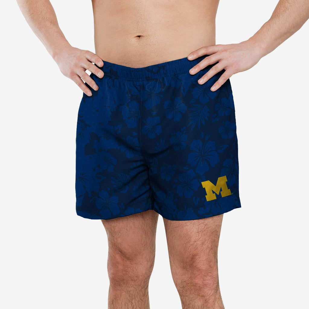 Michigan Wolverines Color Change-Up Swimming Trunks FOCO S - FOCO.com