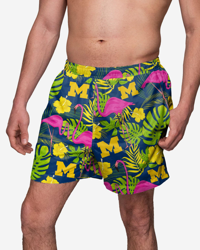 Michigan Wolverines Highlights Swimming Trunks FOCO S - FOCO.com