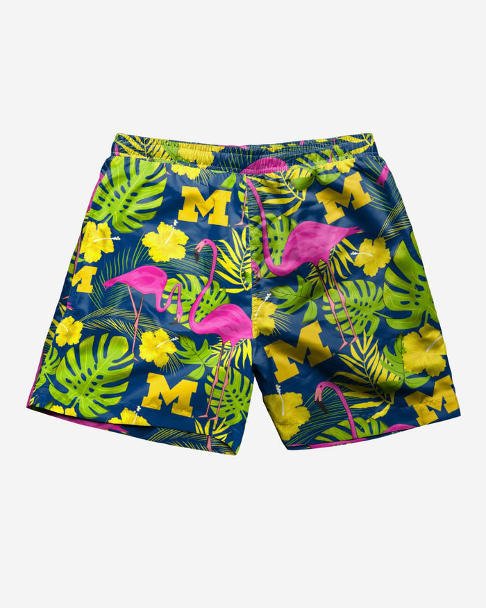 Michigan Wolverines Highlights Swimming Trunks FOCO - FOCO.com