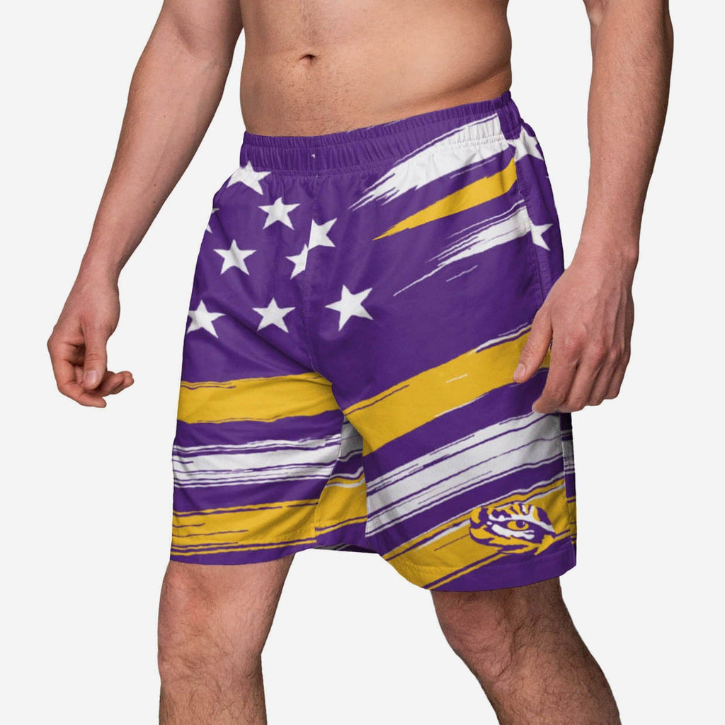 LSU Tigers Americana Swimming Trunks FOCO S - FOCO.com