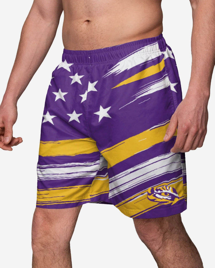 LSU Tigers Americana Swimming Trunks FOCO S - FOCO.com